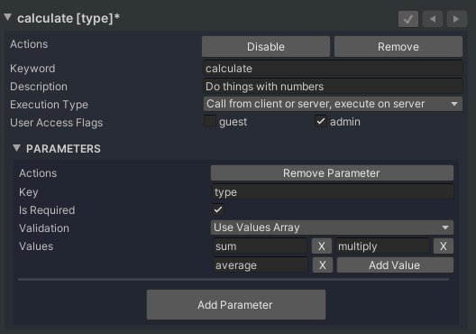 Example Command